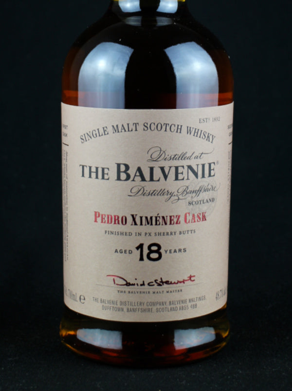 Balvenie Pedro Ximenez Cask 18 Year Old Single Malt Scotch