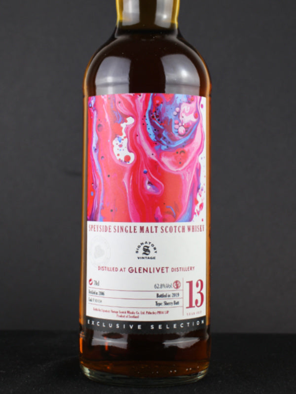 Glenlivet 13 Year Old Single Malt Cask Strength – Signatory vintage ABV 62.8%