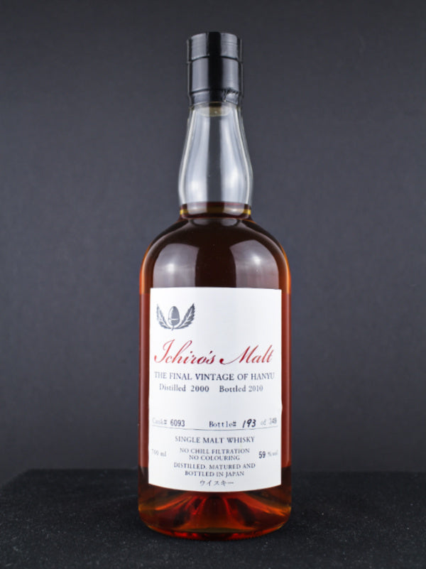 Ichiros Malt The Final Vintage of Hanyu Cask 6093 ABV 59%