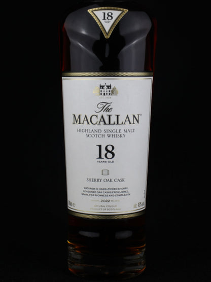 Macallan 18 Year Old Sherry Oak Cask (2022)