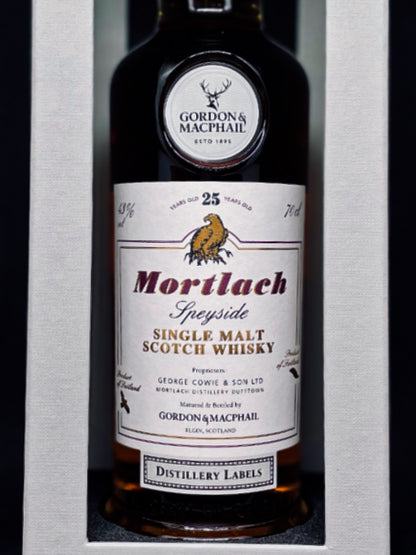 Mortlach 25 Year Old - Distillery Labels (Gordon & MacPhail)