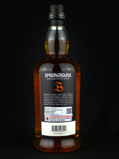 Springbank 10 Year Old Single Malt Scotch Whisky